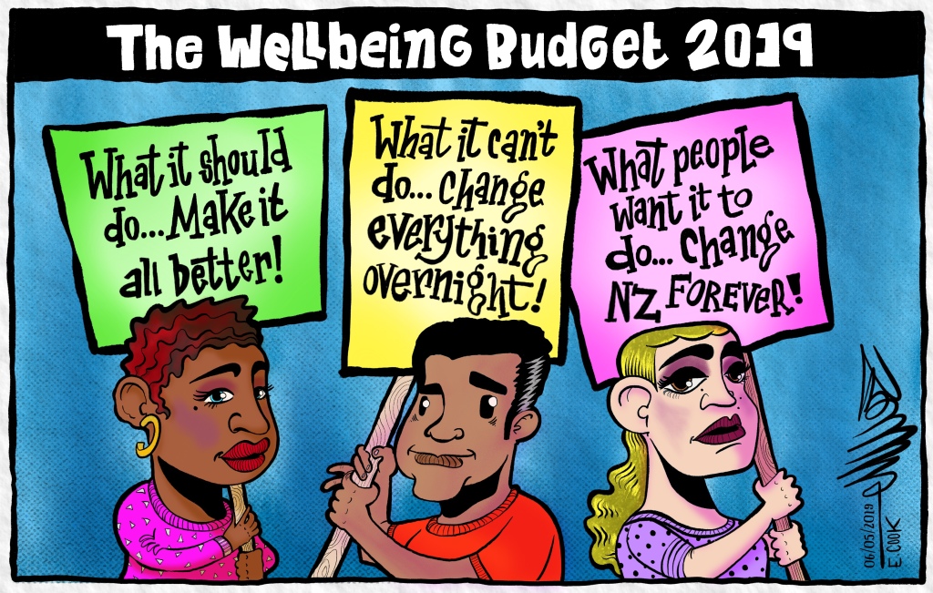 Well-being Budget Cartoon 2019